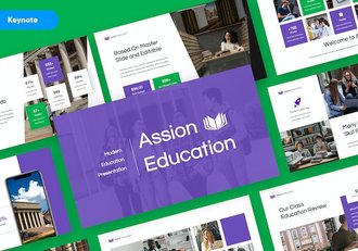 教育课程关键内容讲述Keynote模板 - 顶尖PPT