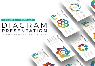 彩色环形关系图PPT模板 - 顶尖PPT