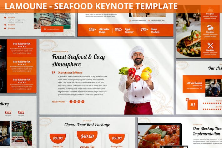 营销方案图表展示讲述Keynote模板 - 顶尖PPT