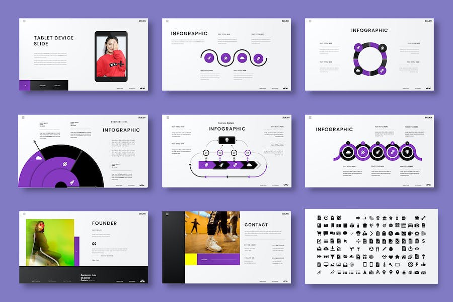 多彩图片展示商务提案Keynote模板 - 顶尖PPT