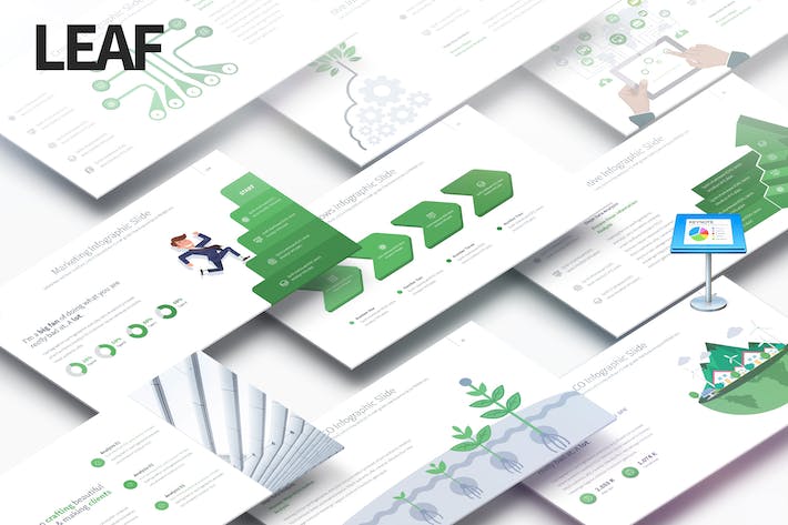 欧美高端商务数据图形keynote模板 - 顶尖PPT