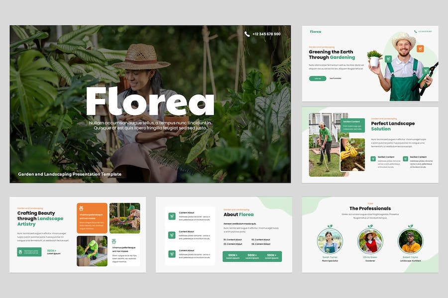 园林景观设计讲述展示方案规划实现Keynote模板 - 顶尖PPT