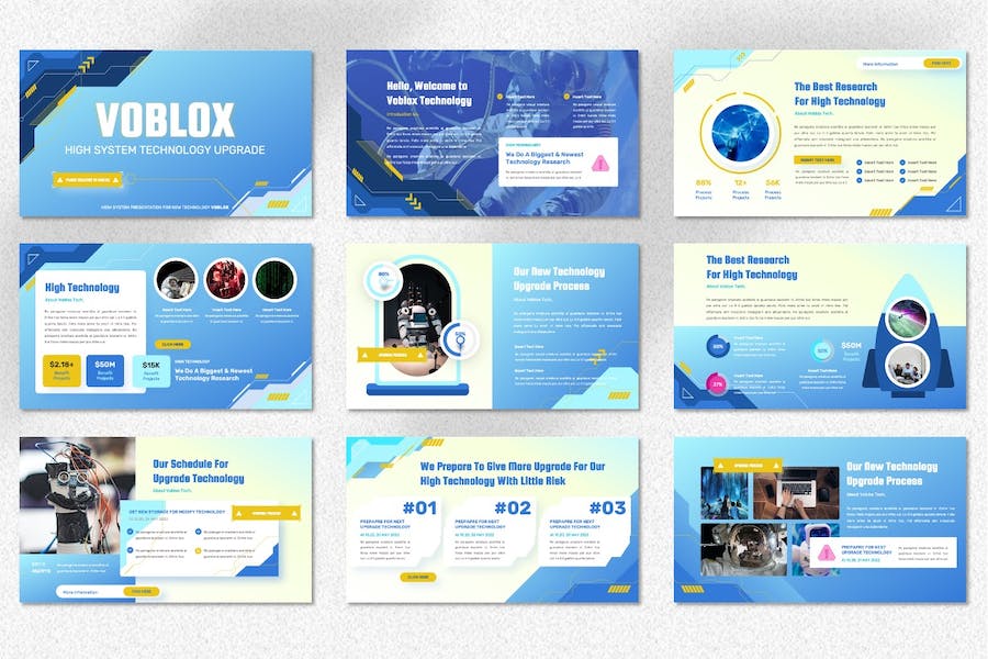 科技产品介绍技术方案演示PPT模板 - 顶尖PPT