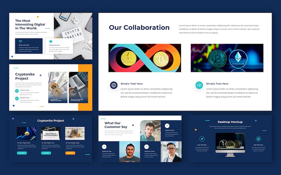 加密软件虚拟加密货币网络科技主题PPT模板 - 顶尖PPT