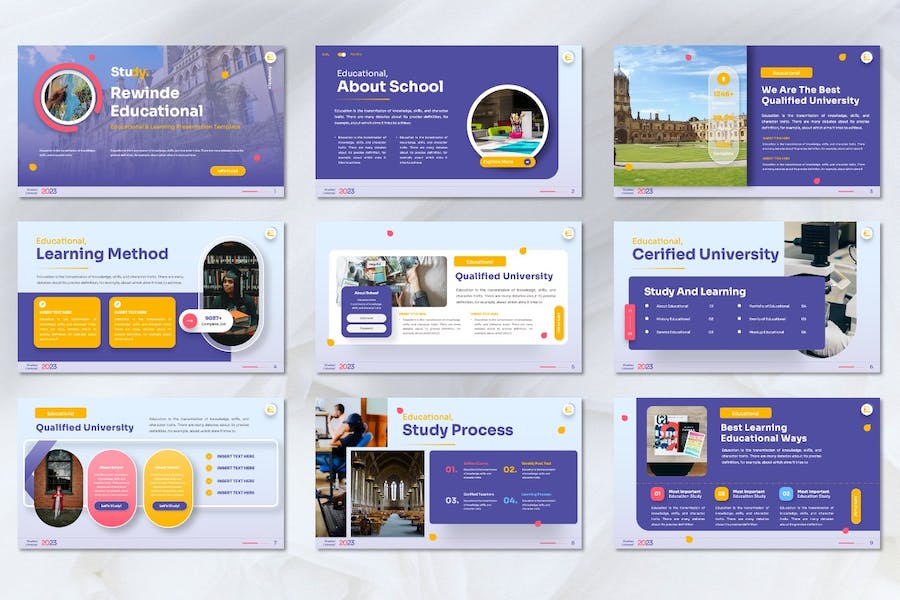 教育培训大学招生宣传PPT模板 - 顶尖PPT