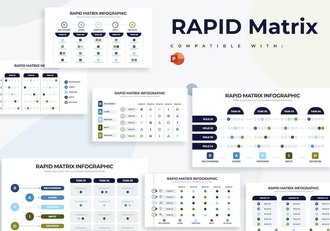 商业矩阵框架分析信息图形PPT模板 - 顶尖PPT