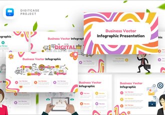 商业载体信息插画图形keynote模板 - 顶尖PPT