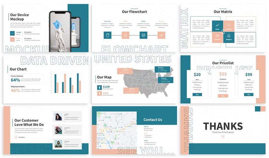 创意设计作品展示方案Keynote模板 - 顶尖PPT
