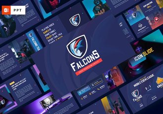 游戏电子竞技主题PPT模板 - 顶尖PPT