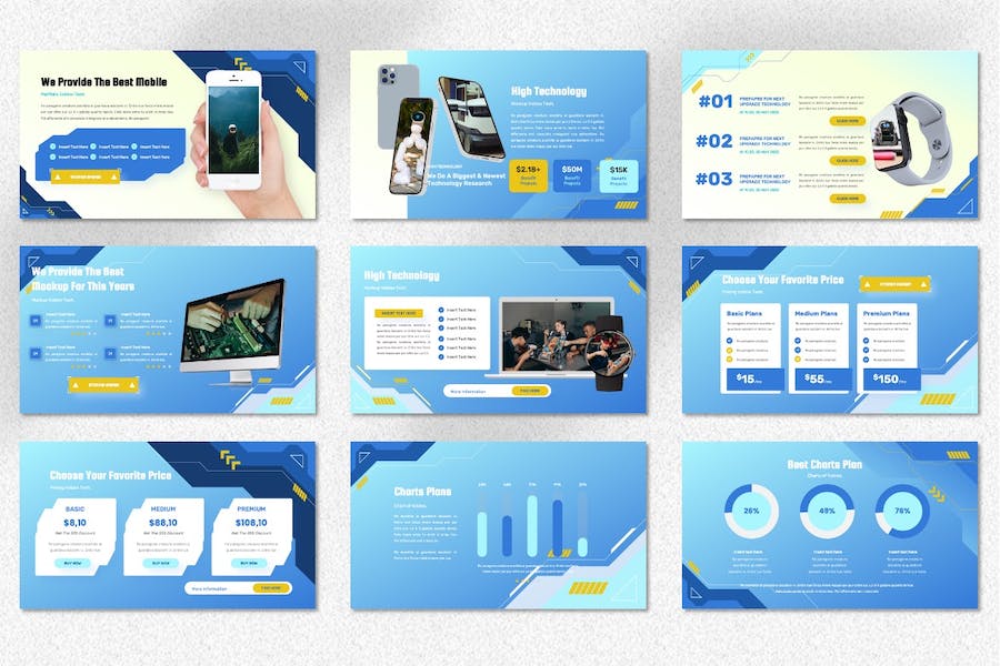 科技产品介绍技术方案演示PPT模板 - 顶尖PPT