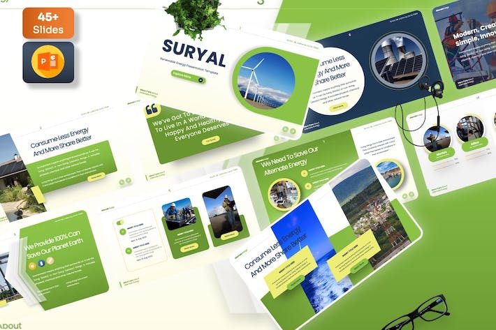 新能源风力发电PPT模板 - 顶尖PPT