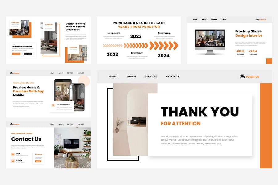 家居家具装修装饰Keynote模板 - 顶尖PPT