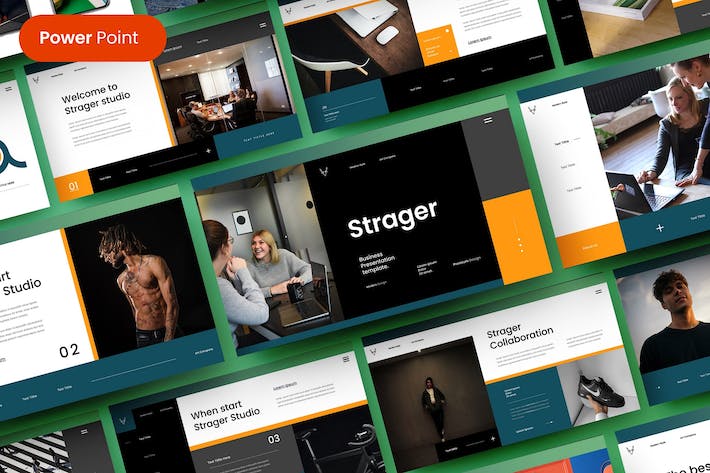 欧美高端商务风格PPT模板 - 顶尖PPT