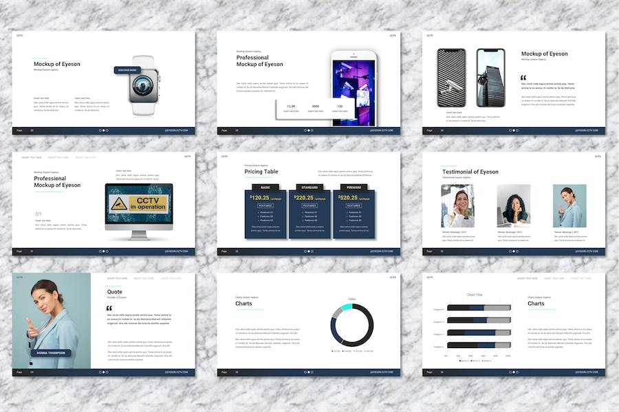 闭路电视摄像头产品展示PPT模板 - 顶尖PPT