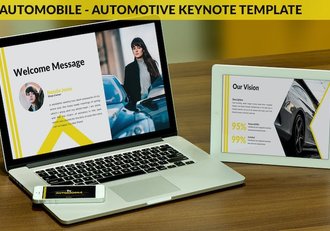 汽车行业品牌宣传产品销售推广Keynote模板 - 顶尖PPT