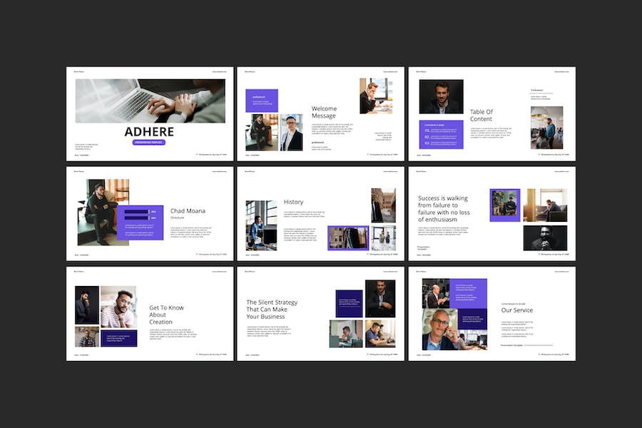 励志领域内容展示专业Keynote模板 - 顶尖PPT