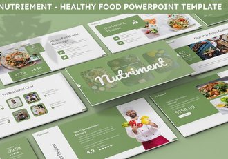 营养健康食品搭配餐饮行业预制菜PPT模板 - 顶尖PPT