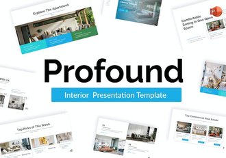 简约大气室内设计展示家居行业分析通用PPT模板 - 顶尖PPT