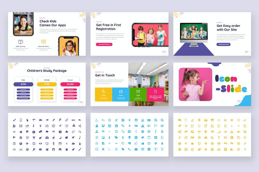 幼儿园日托中心介绍展示keynote模板 - 顶尖PPT