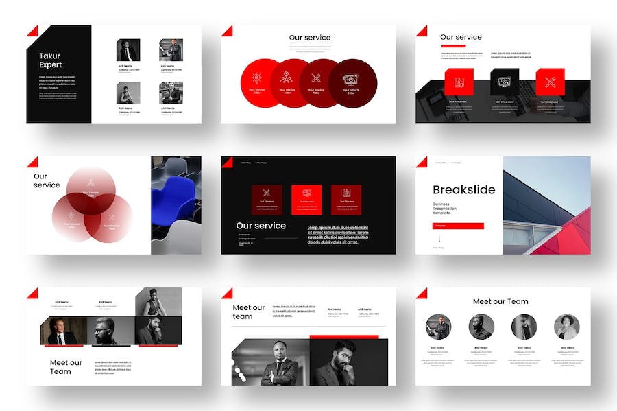 欧美风商务主题Keynote模板 - 顶尖PPT