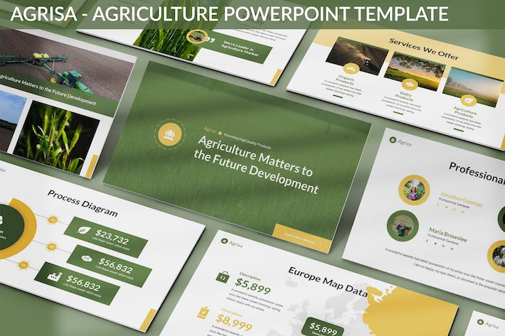 农业信息系统PPT模板 - 顶尖PPT