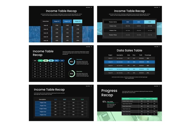 数据表格统计信息展示PPT模板 - 顶尖PPT