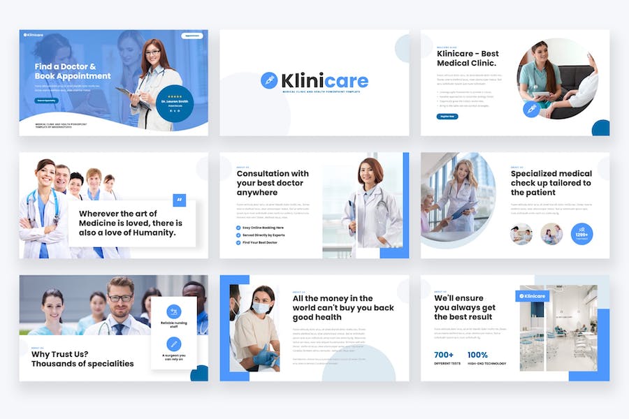 医疗诊所业务服务介绍展示PPT模板 - 顶尖PPT