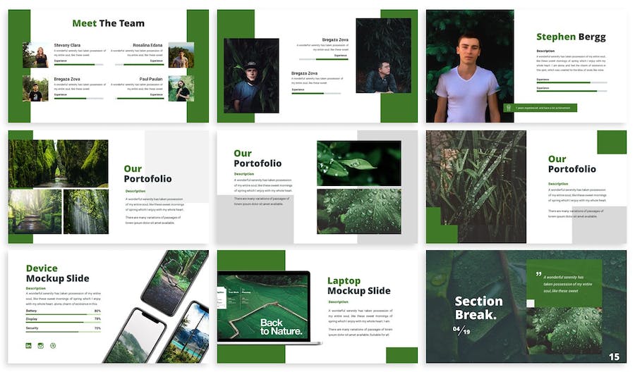 花卉自然绿色植物科普展示PPT模板 - 顶尖PPT