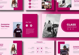 欧美风格品牌宣传展示keynote模板 - 顶尖PPT