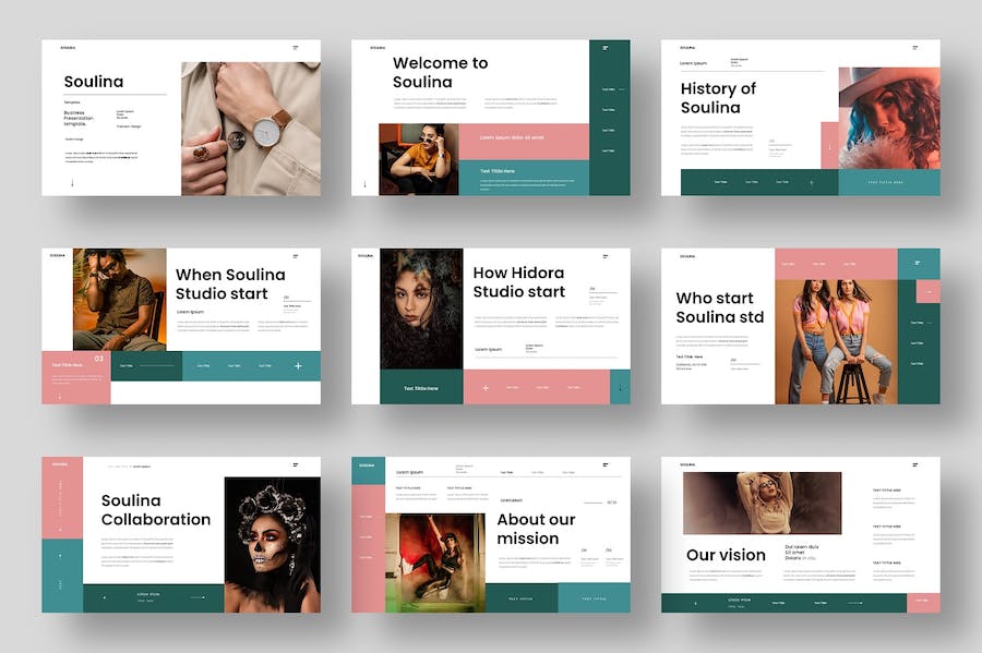 欧式商务多用途作品展示PPT模板 - 顶尖PPT