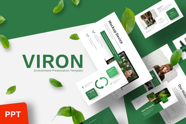 环境保护绿化PPT模板 - 顶尖PPT