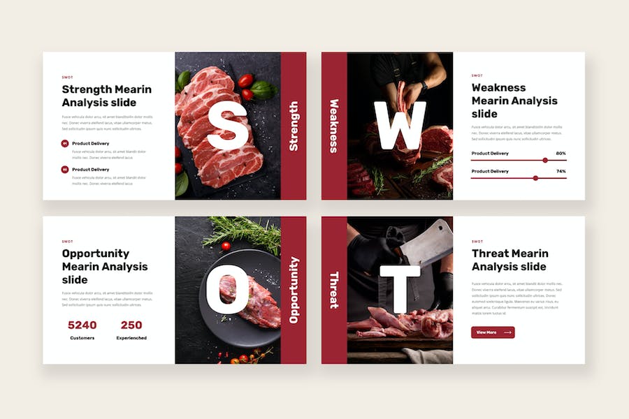 肉类农场肉铺加工企业简介keynote模板 - 顶尖PPT