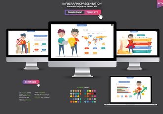 金融理财概念插画图形PPT模板 - 顶尖PPT