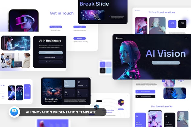 人工智能技术创新keynote模板 - 顶尖PPT