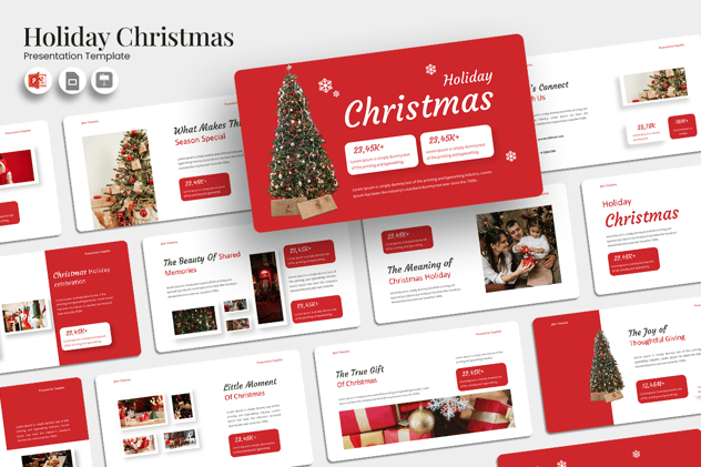 圣诞节假期活动推广宣传PPT模板 - 顶尖PPT