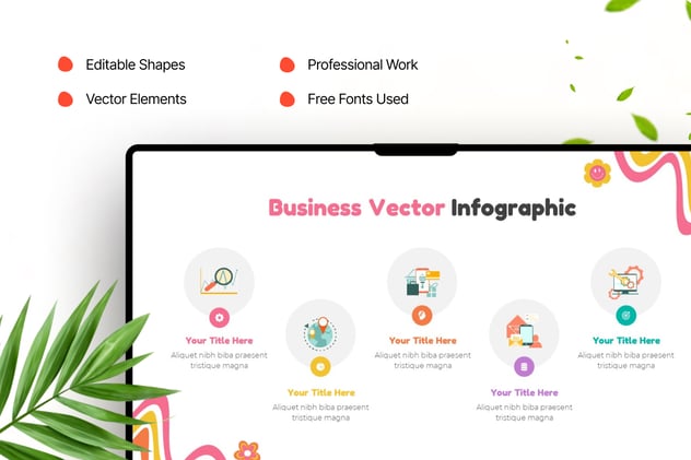 商业载体信息插画图形keynote模板 - 顶尖PPT