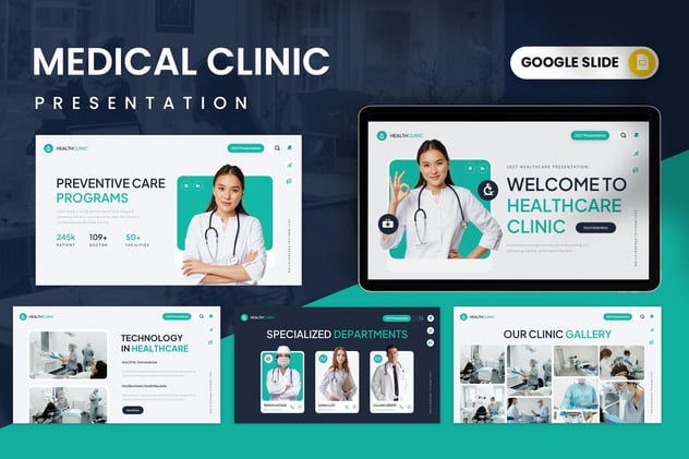 保健医疗诊所医学研究PPT模板 - 顶尖PPT
