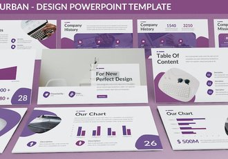 城市建筑设计展示规划PPT模板 - 顶尖PPT