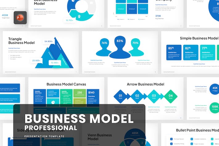 商业模式分析方案运营策略PPT模板 - 顶尖PPT