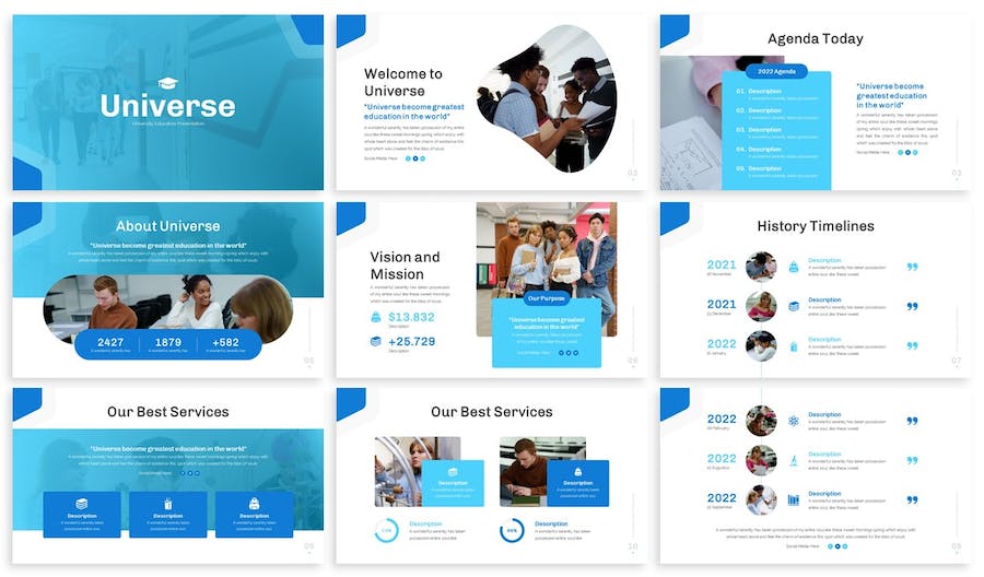 环球大学交流会keynote模板 - 顶尖PPT