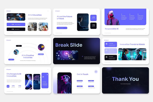 人工智能技术创新keynote模板 - 顶尖PPT