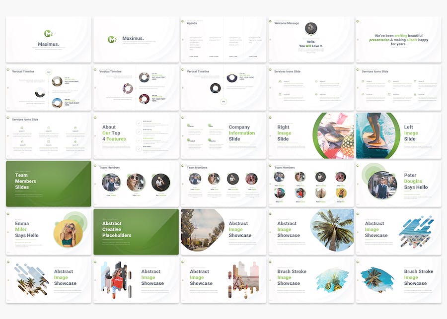 多功能商业数据图形图表国外keynote模板 - 顶尖PPT