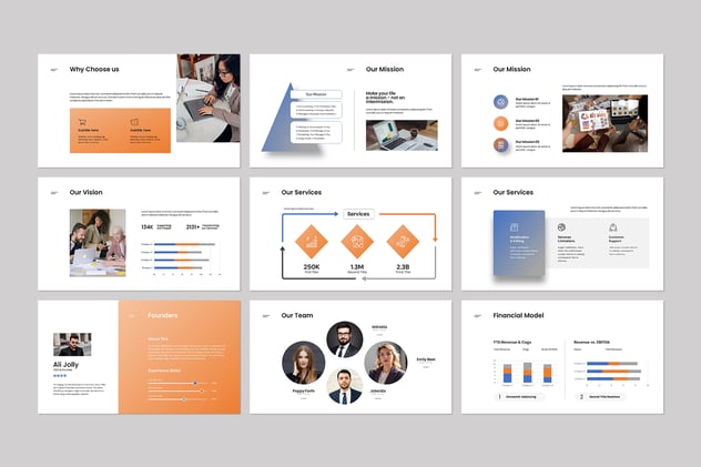 商业业务工作总结报告Keynote模板 - 顶尖PPT