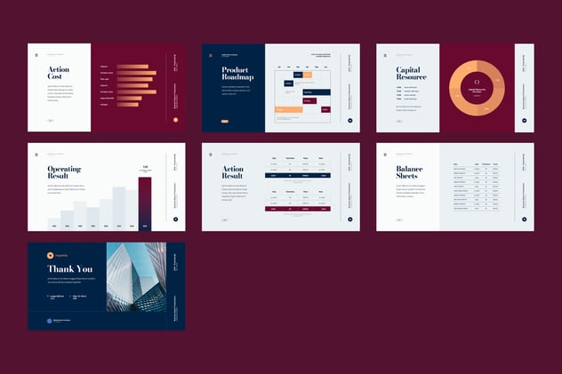 简约商业报告市场分析PPT模板 - 顶尖PPT