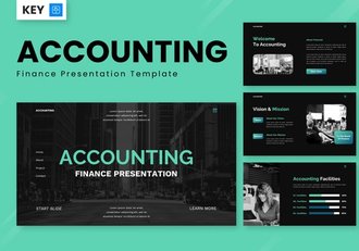 专业会计财务主题Keynote演讲模板 - 顶尖PPT
