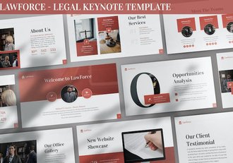 法律主题案件分析法律讲座keynote模板 - 顶尖PPT