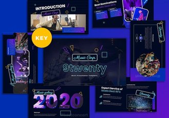 音乐工业产业发展讲述方案Keynote模板 - 顶尖PPT