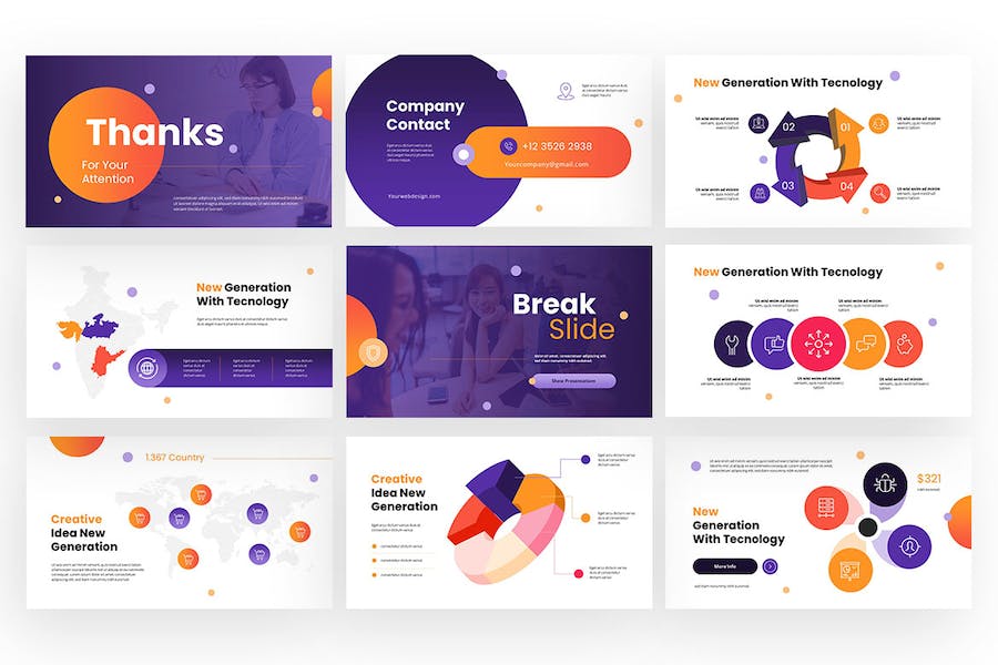 国外商务商业企业介绍项目合作PPT模板 - 顶尖PPT