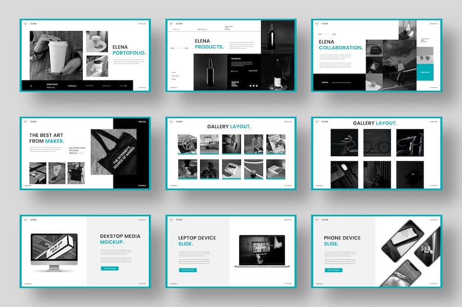简约大气国外商务商业团队介绍图片展示PPT模板 - 顶尖PPT