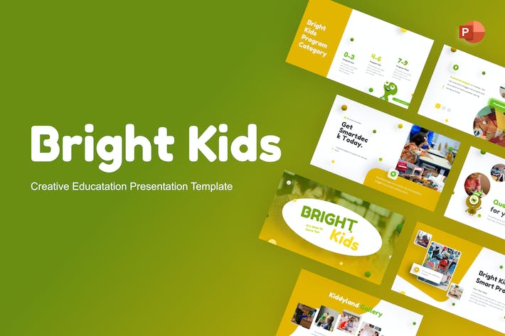 聪明的孩子创意教育PPT模板 - 顶尖PPT